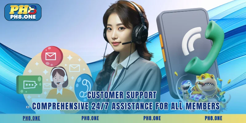 Customer support - comprehensive 24/7 assistance for all members