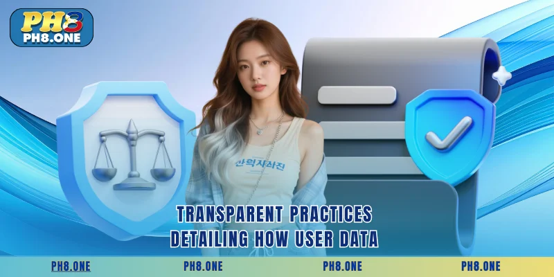 Transparent practices detailing how user data 